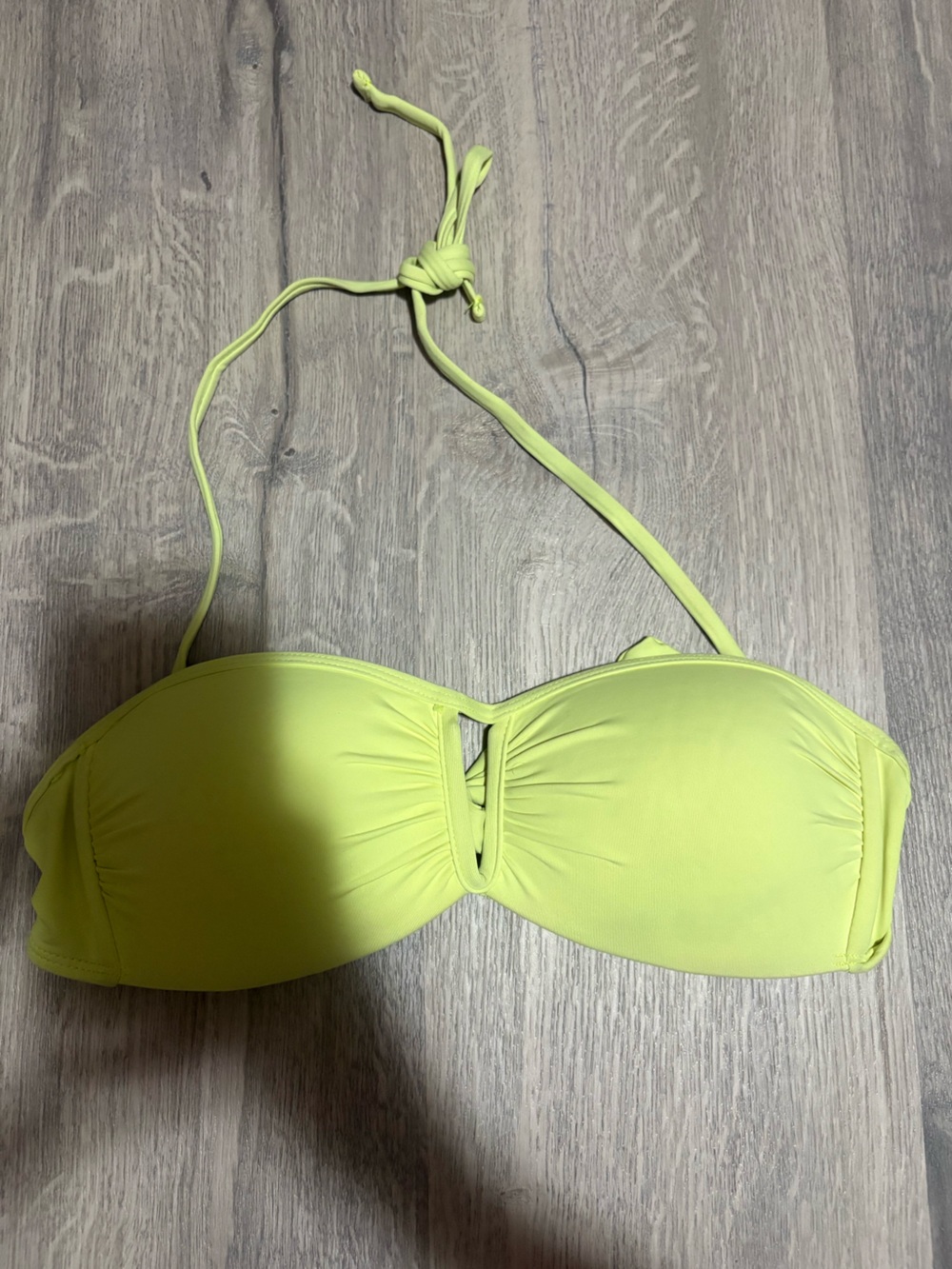 🎂2 for $10 Ardene Neon yellow Bikini Top size small